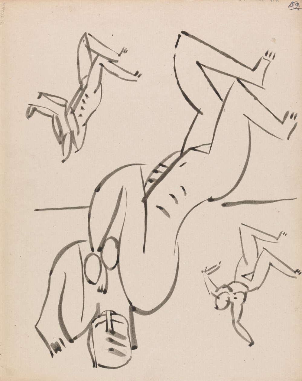 Tres estudios para una figura femenina de Henri Gaudier Brzeska