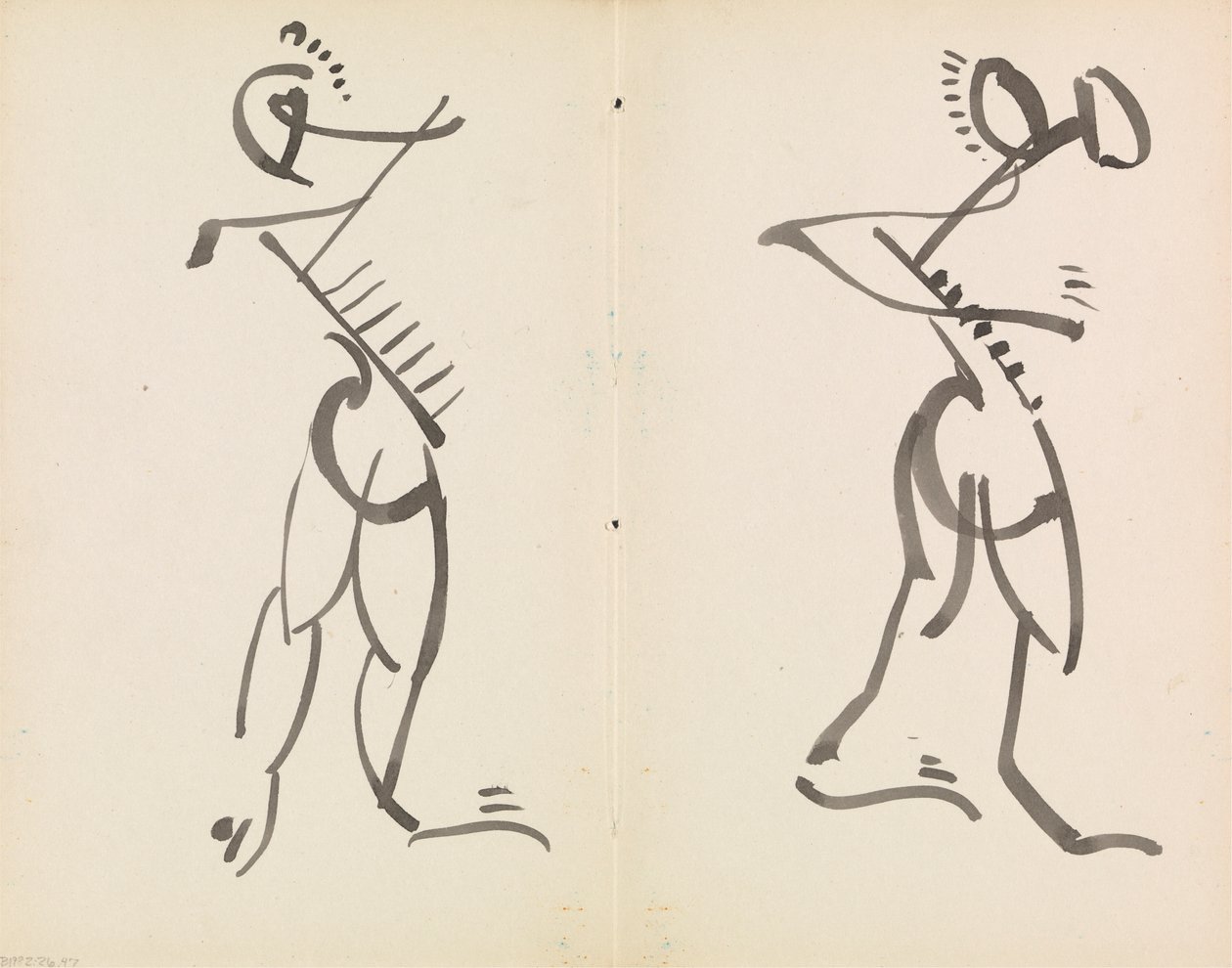 Dos figuras que bailan de Henri Gaudier Brzeska