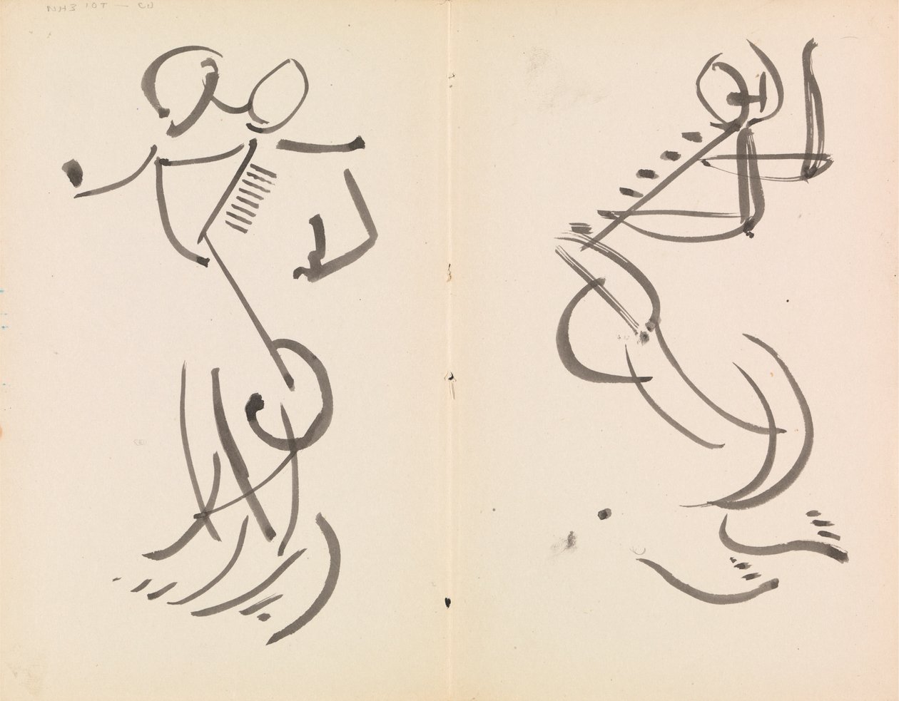 Dos figuras que bailan de Henri Gaudier Brzeska