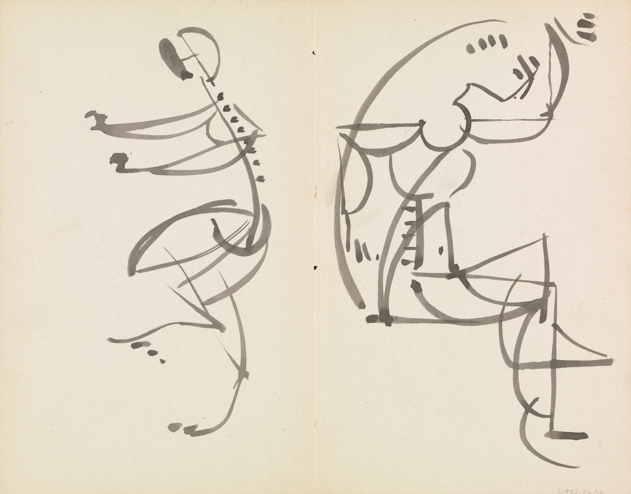 Estudios de dos cifras de Henri Gaudier Brzeska