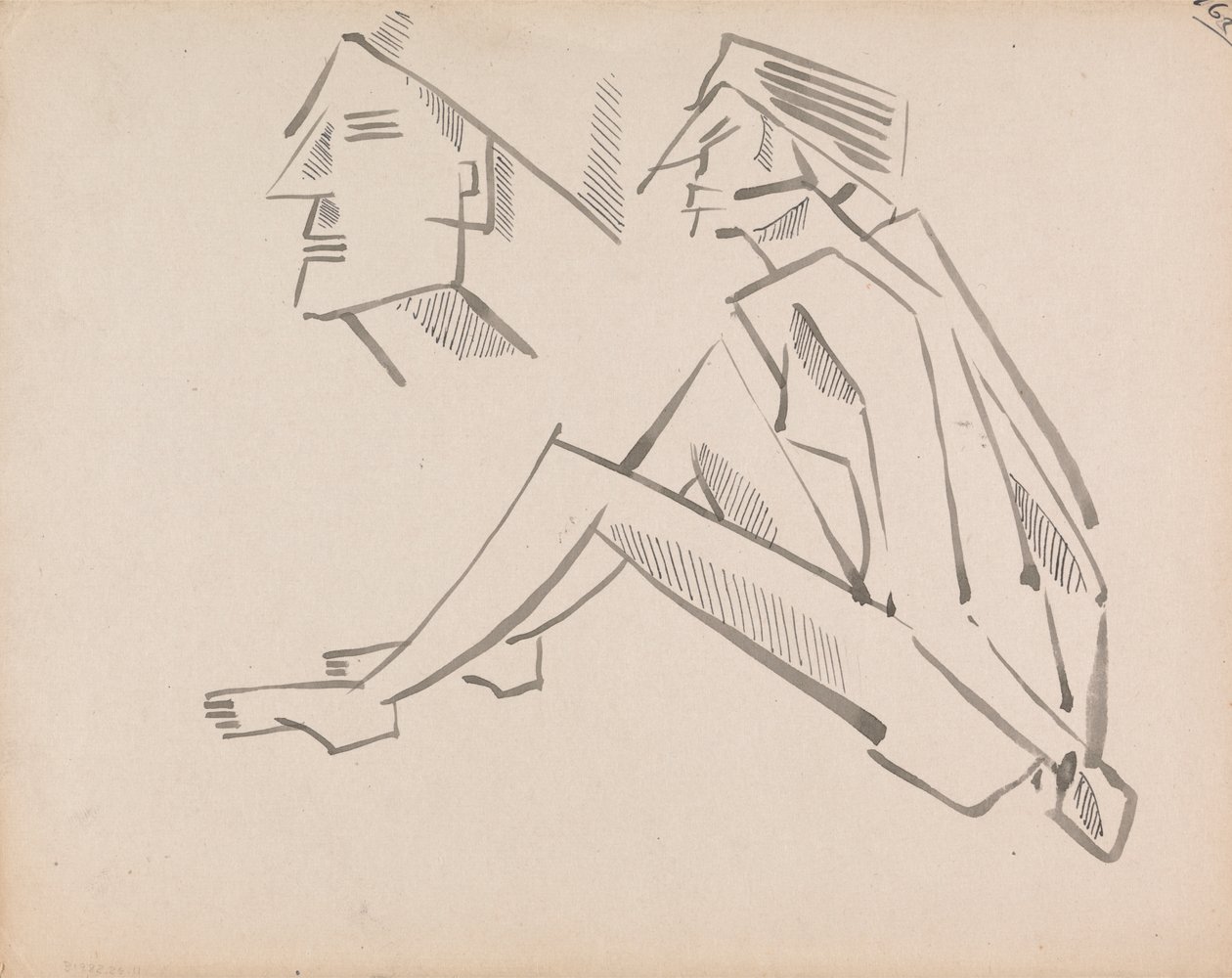Estudios de dos cifras de Henri Gaudier Brzeska