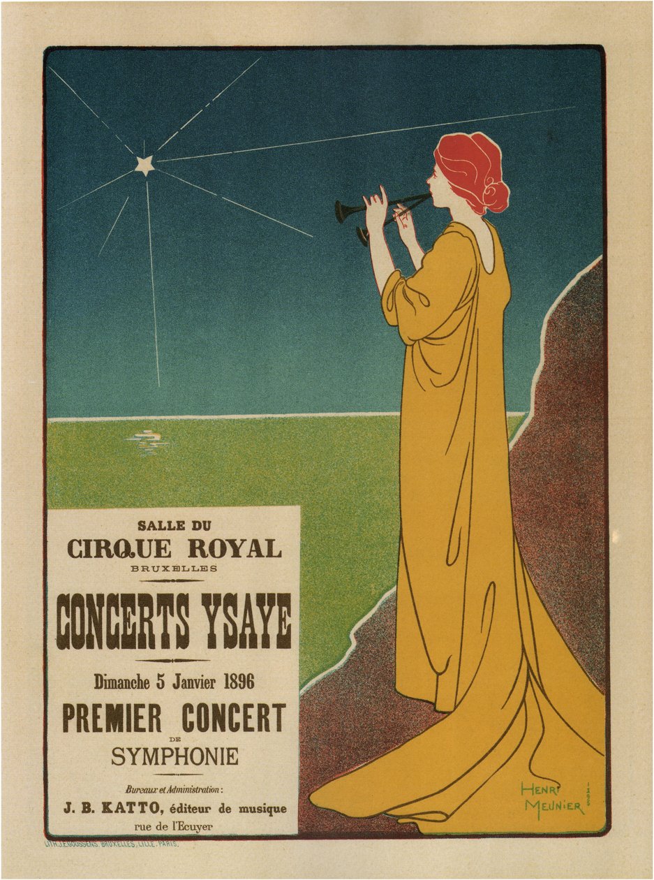 Conciertos Ysaÿe, 1895 de Henri Georges Meunier