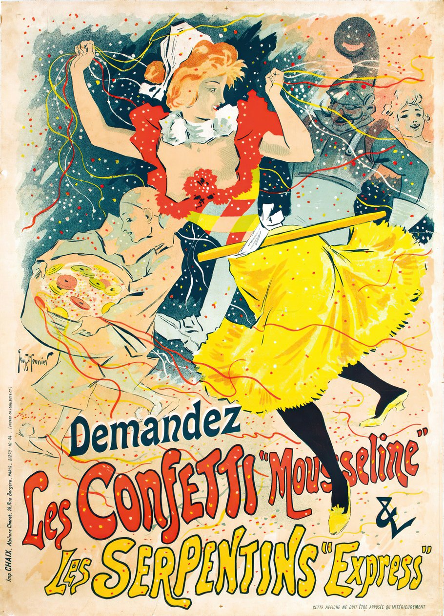 Los confeti, 1894 de Henri Georges Meunier