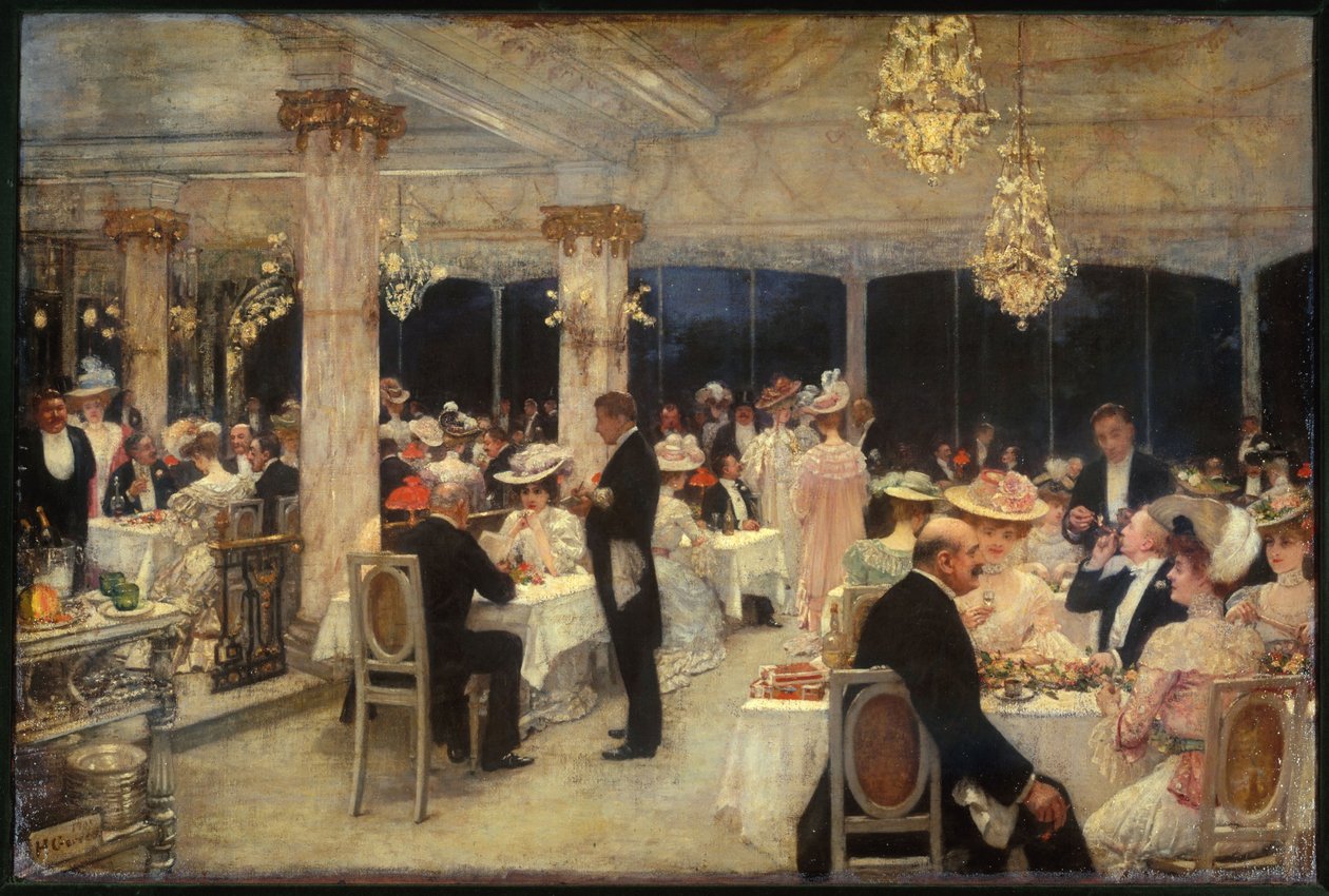 Armenonville, la noche del Grand-Prix, 1905 (óleo sobre lienzo) de Henri Gervex