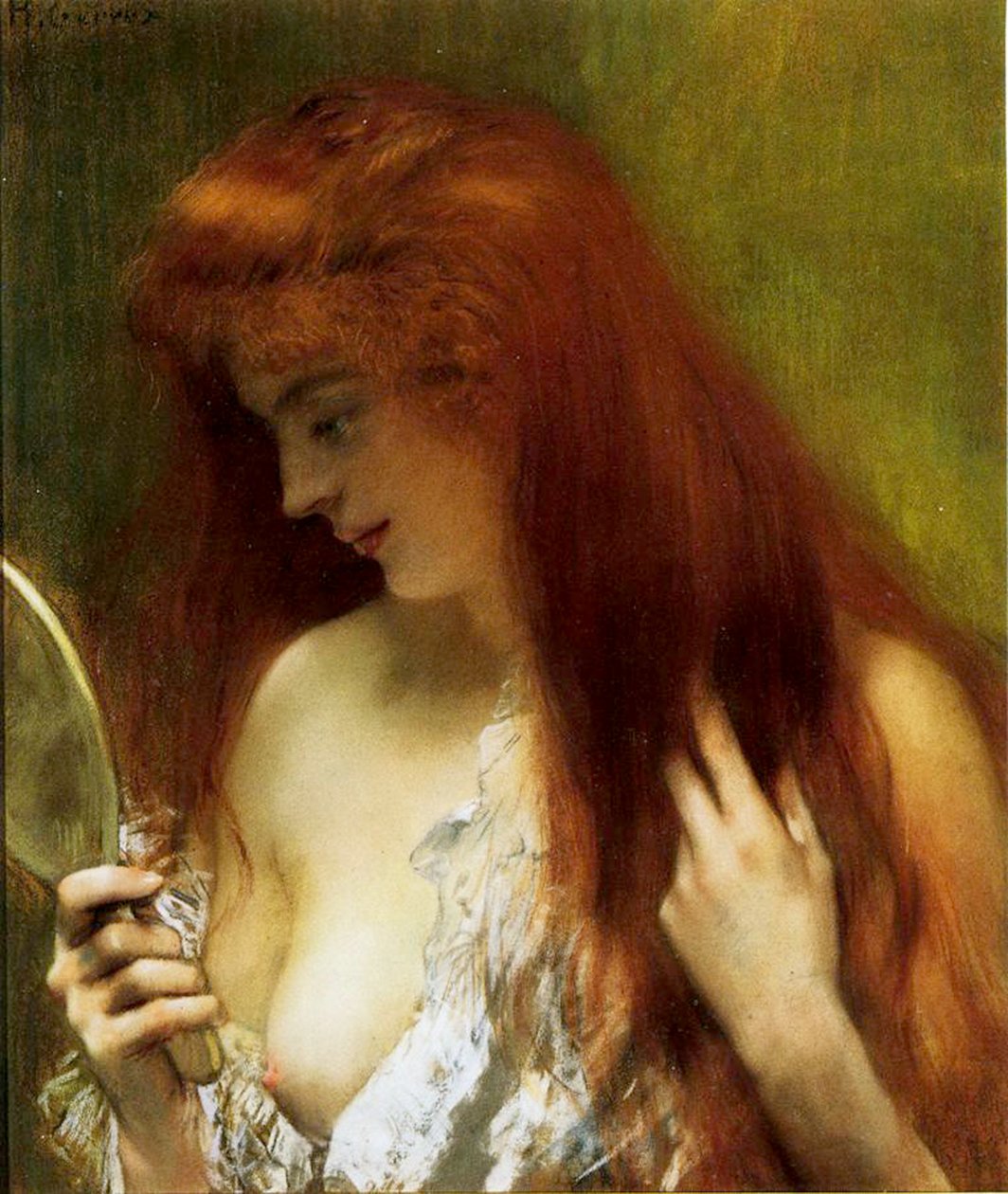 Chica con cabello rojo de Henri Gervex