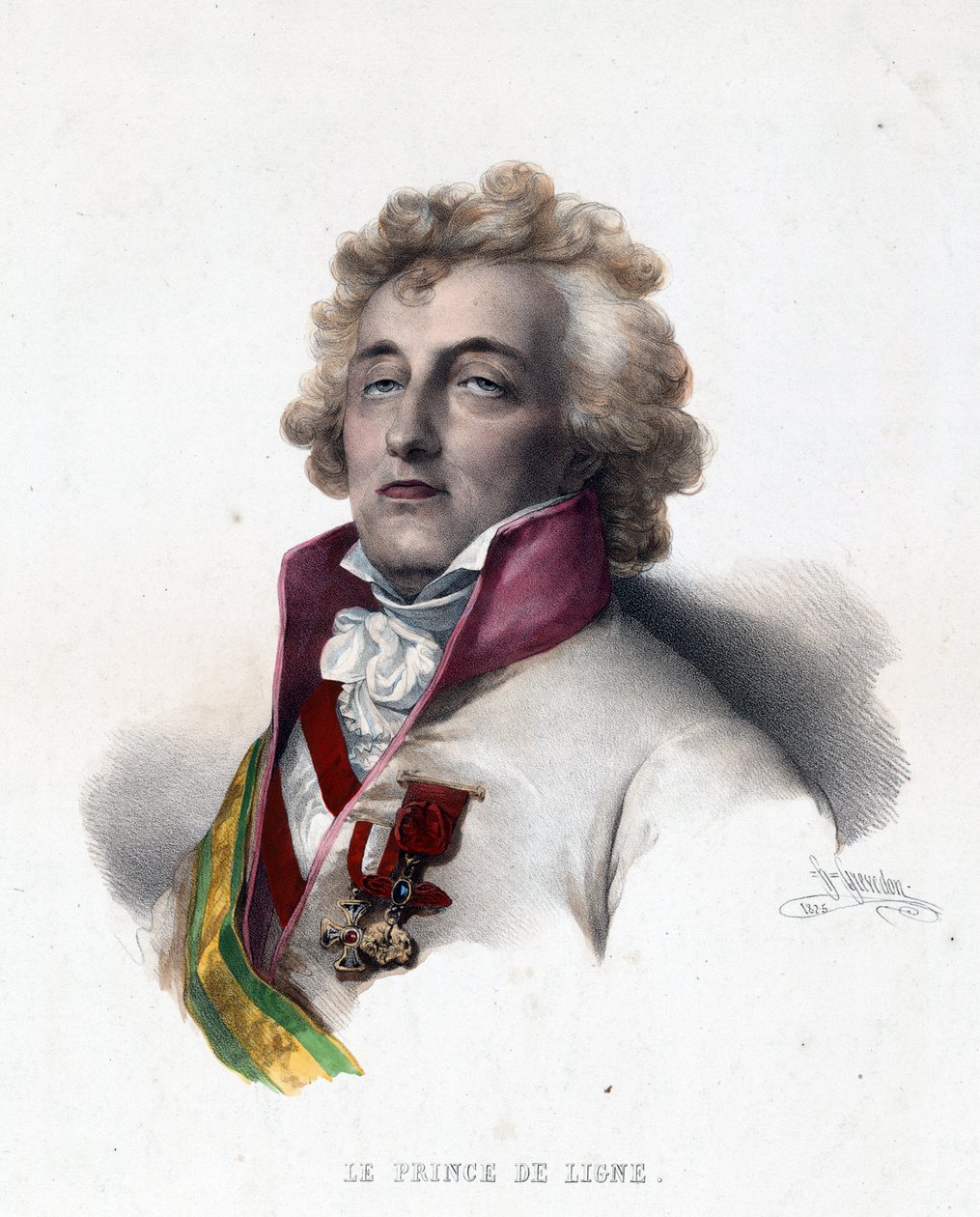 Retrato de Charles-Joseph, Príncipe de Ligne de Henri Grevedon