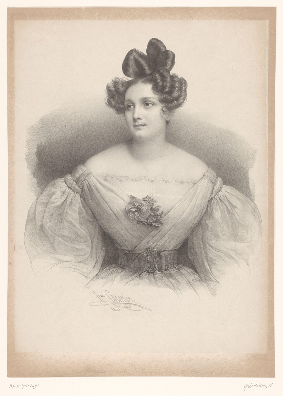 Retrato de Madame Nolté de Henri Grevedon