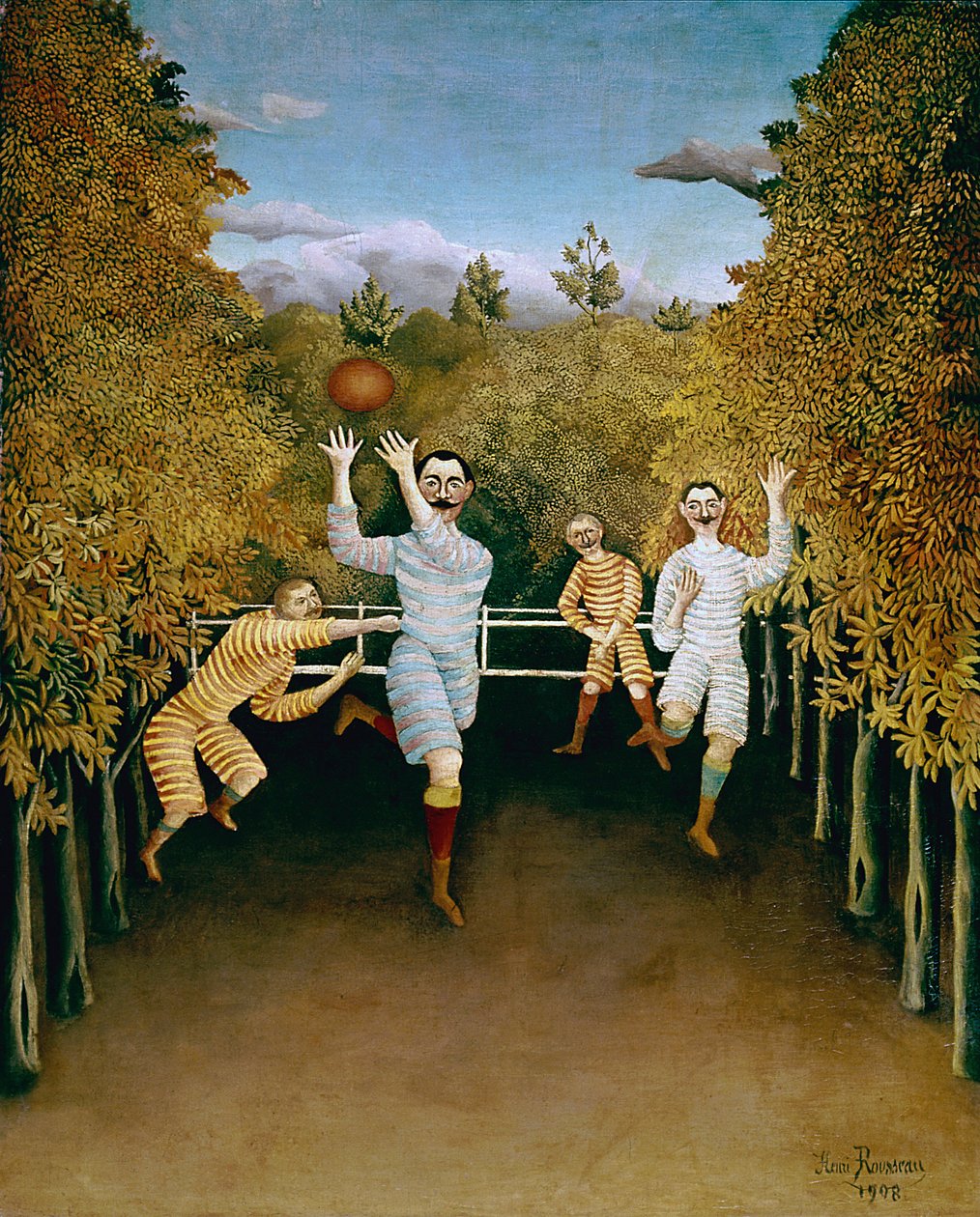 Los futbolistas de Henri J.F. (1844-1910) Rousseau