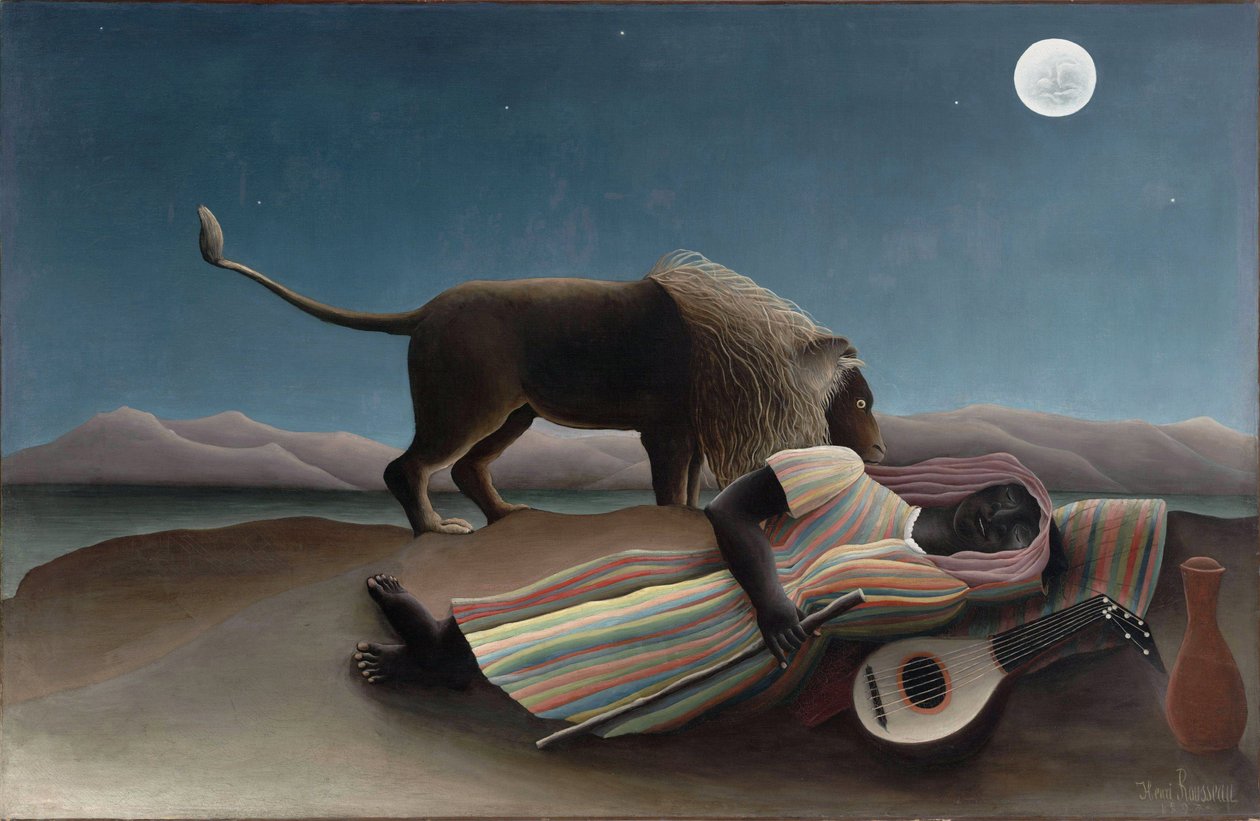 La gitana dormida de Henri J.F. Rousseau