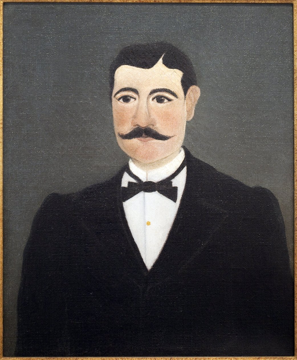 Retrato de Frumence Biche en ropa de civil (mariscal de logis). Pintura de Henri Rousseau (1844-1910), conocido como el Aduanero, finales del siglo XIX-principios del siglo XX, arte francés, Museo Internacional de Arte Naïf, Niza (Francia). de Henri J.F. Rousseau