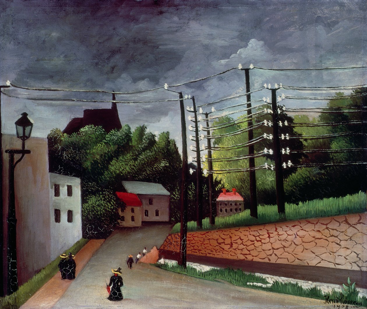 Vista de Malakoff, Hauts-de-Seine de Henri J.F. Rousseau