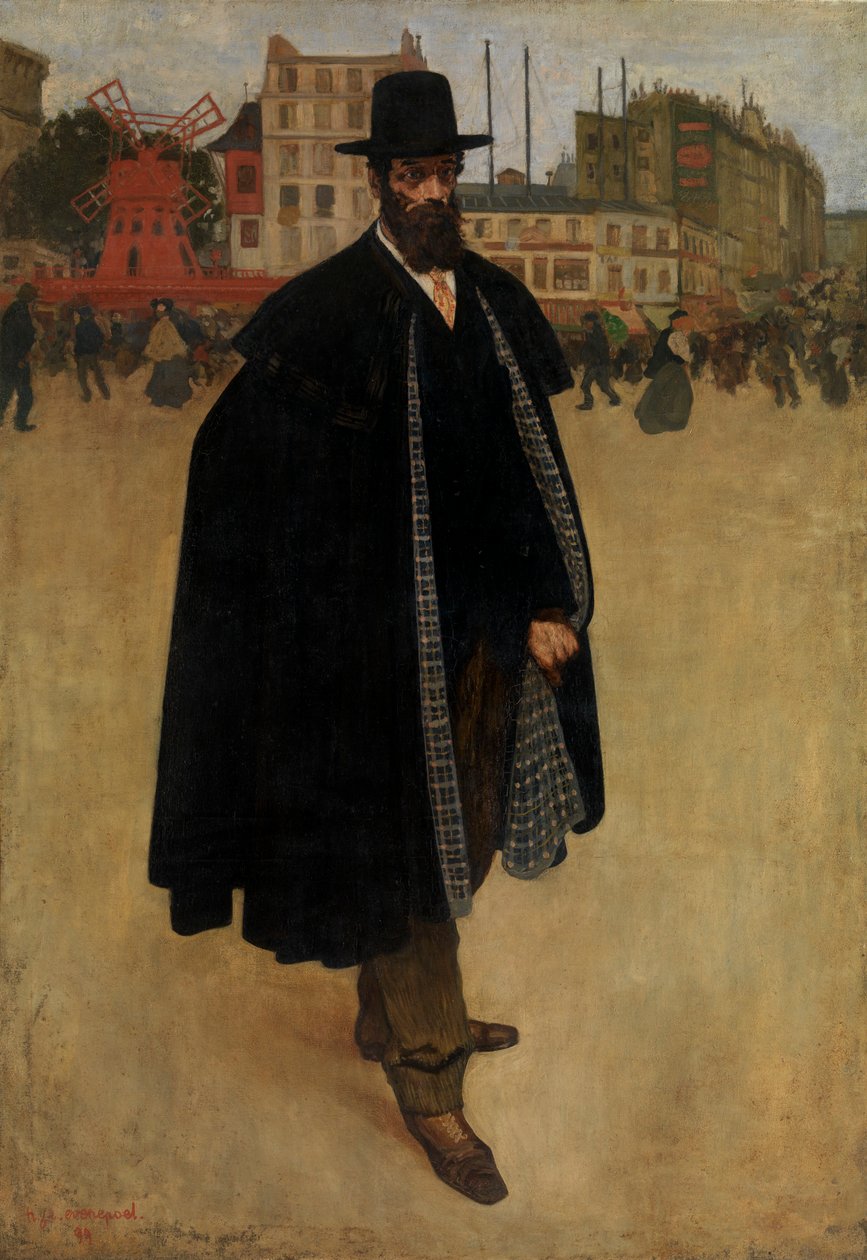 El español en París (Retrato del artista Francisco Iturrino) de Henri Jacques Edouard Evenepoel