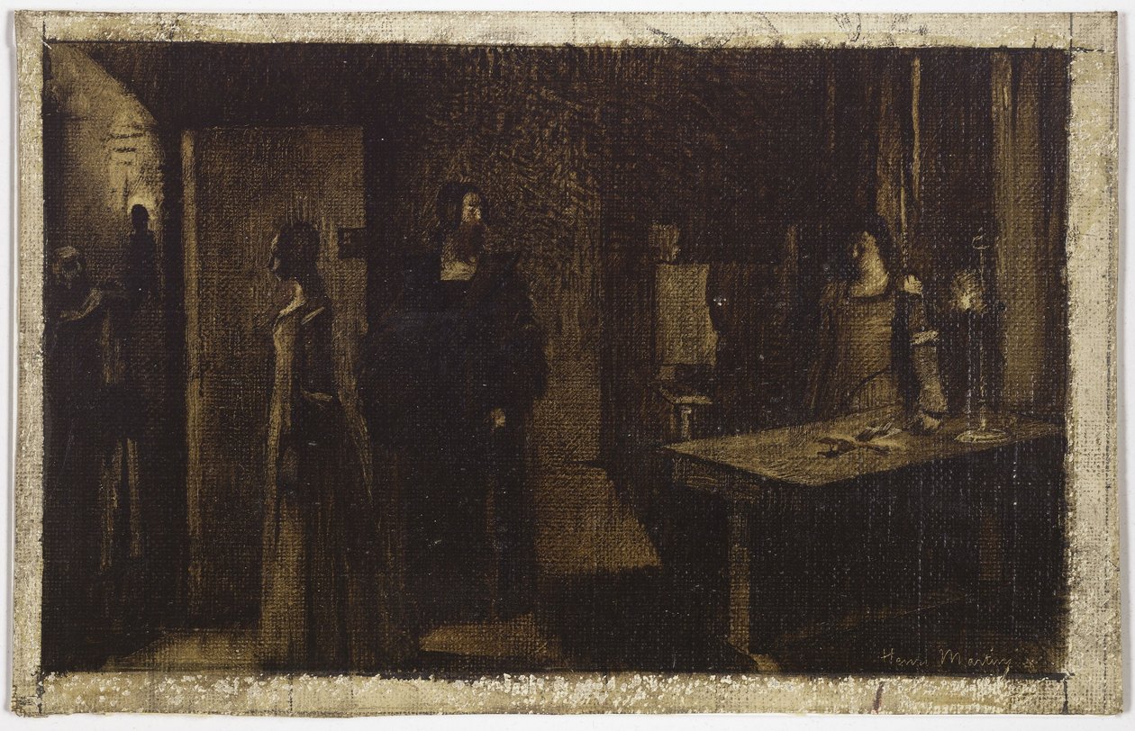 El Crucifijo, hacia 1887 (óleo sobre lienzo) de Henri Jean Guillaume Martin
