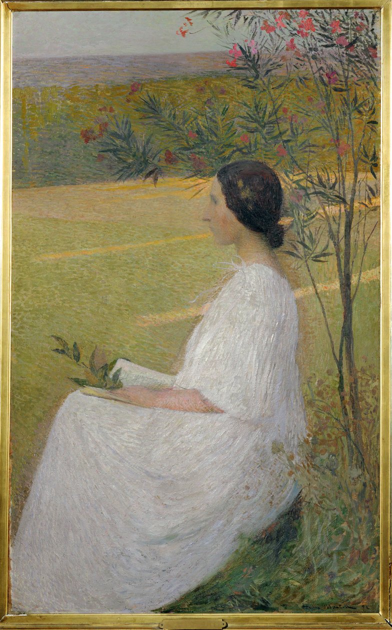 La Musa (pintura sobre lienzo) de Henri Jean Guillaume Martin