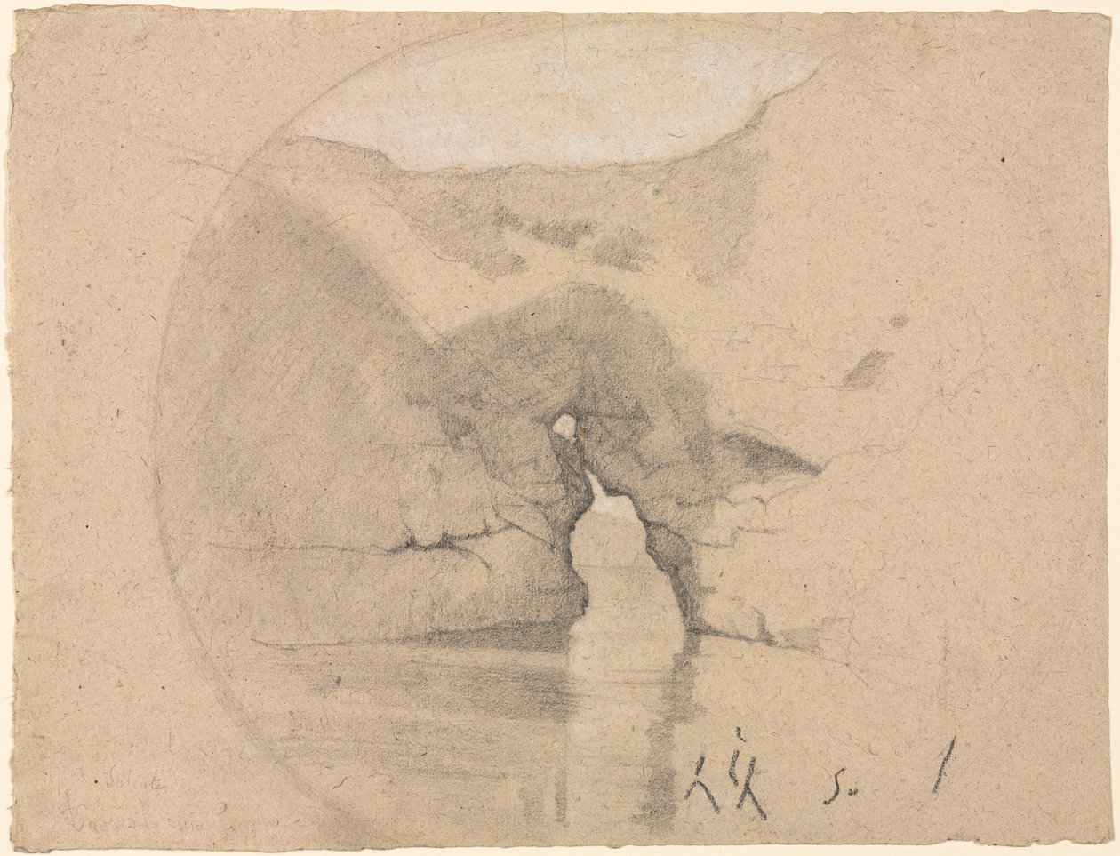 Sorrento, Baños de la Reina Juana de Henri Joseph Harpignies
