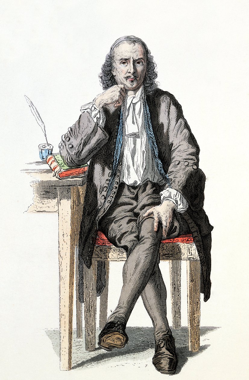 Pierre Corneille (1606-1684) dibujado por Geoffroy de Henri Jules Jean Geoffroy