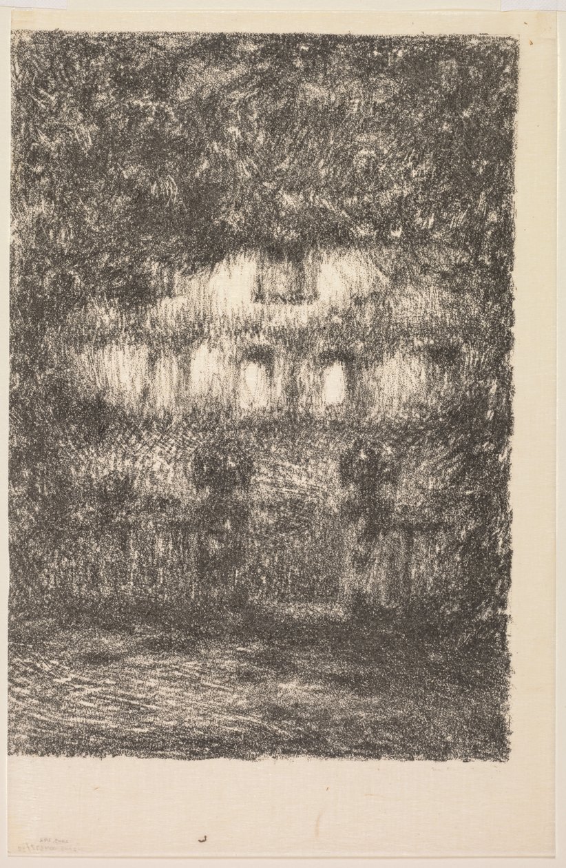 La casa a la luz de la luna de Henri Le Sidaner