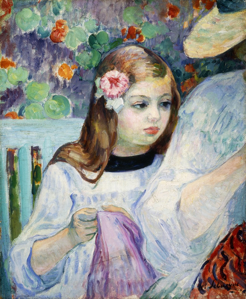 Una Lección de Costura; La Lecon de Couture, 1905-1906 de Henri Lebasque