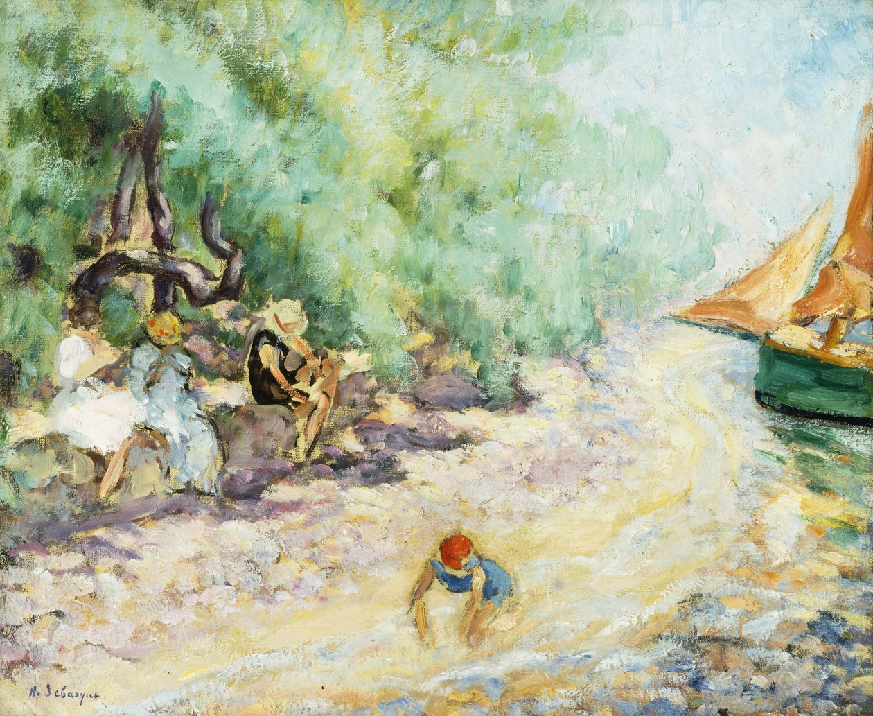Bañistas al lado de un río de Henri Lebasque