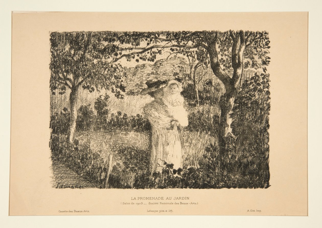 El paseo en el jardín de Henri Lebasque