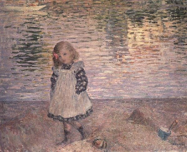 Joven en la playa de Henri Lebasque