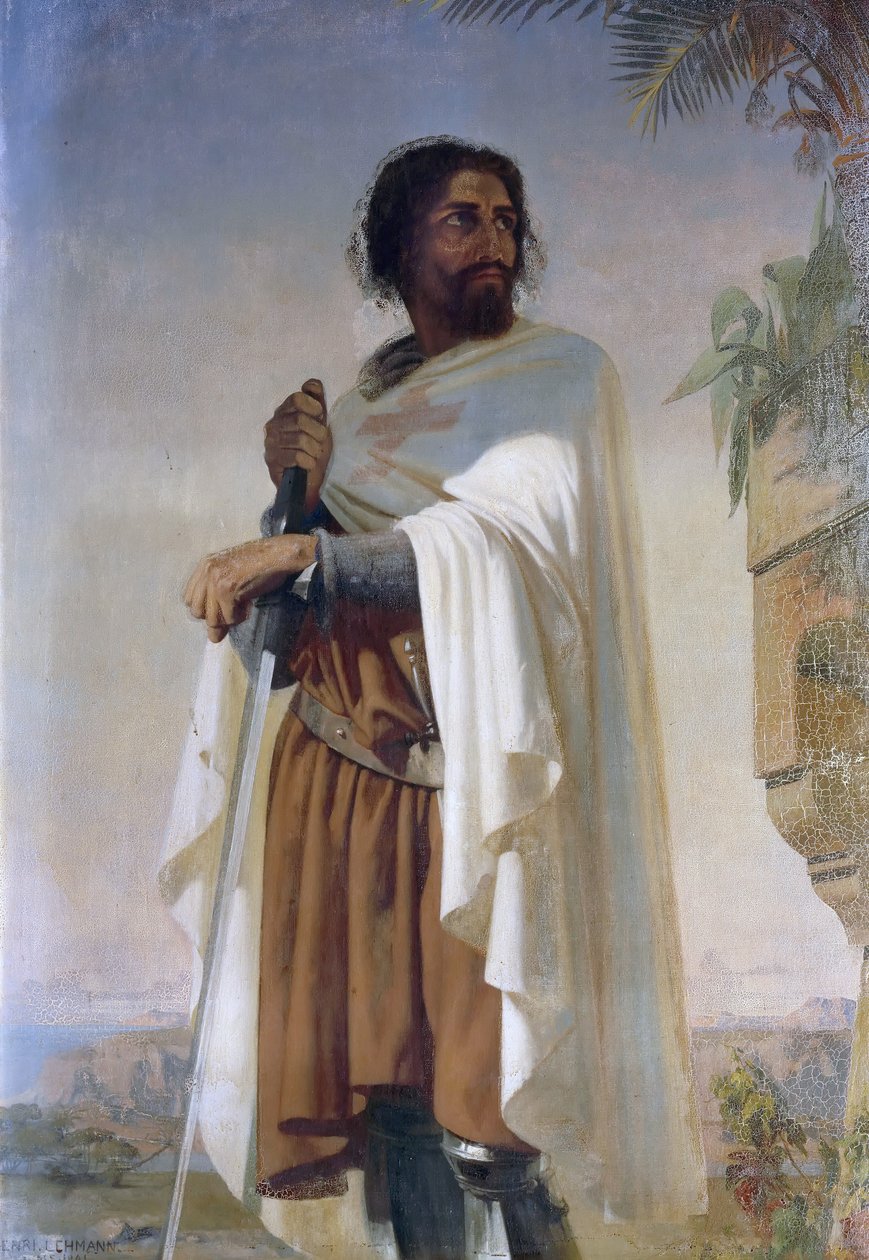 Hugues de Payens, Gran Maestre de los Caballeros Templarios de Henri Lehmann