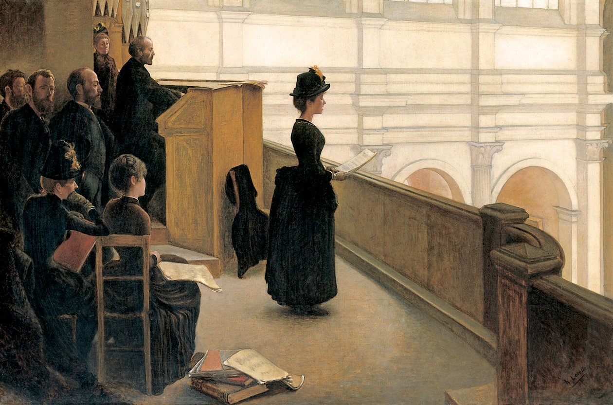 El ensayo en el coro de Henri Lerolle