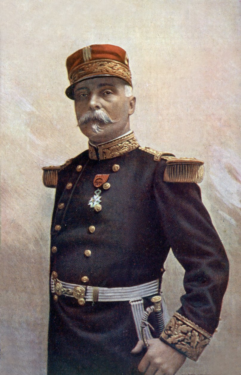 General francés Pau, comandante del ejército de Alsacia de Henri Manuel