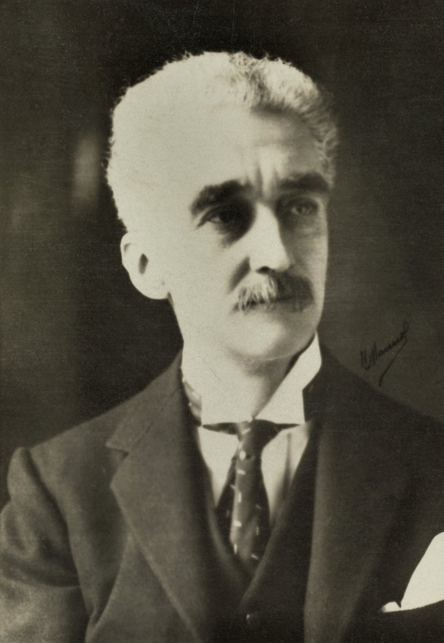 Retrato del belga Paul Hymans (foto) de Henri Manuel