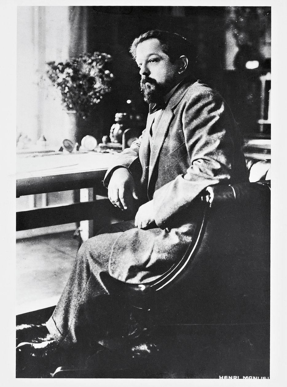Retrato del compositor y pianista francés Claude Debussy (Saint-Germain-en-Laye de Henri Manuel