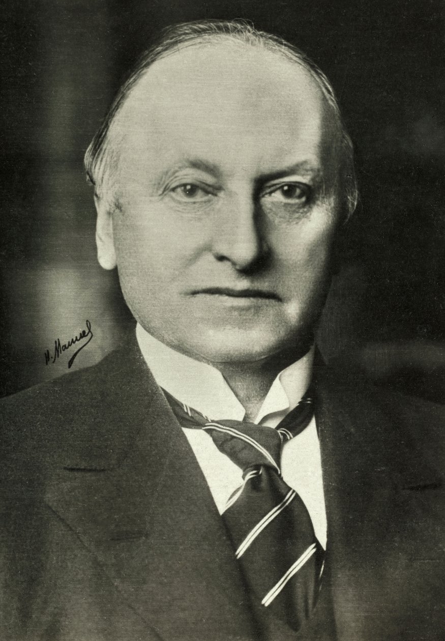 Retrato de Lord Georges Curzon (foto) de Henri Manuel