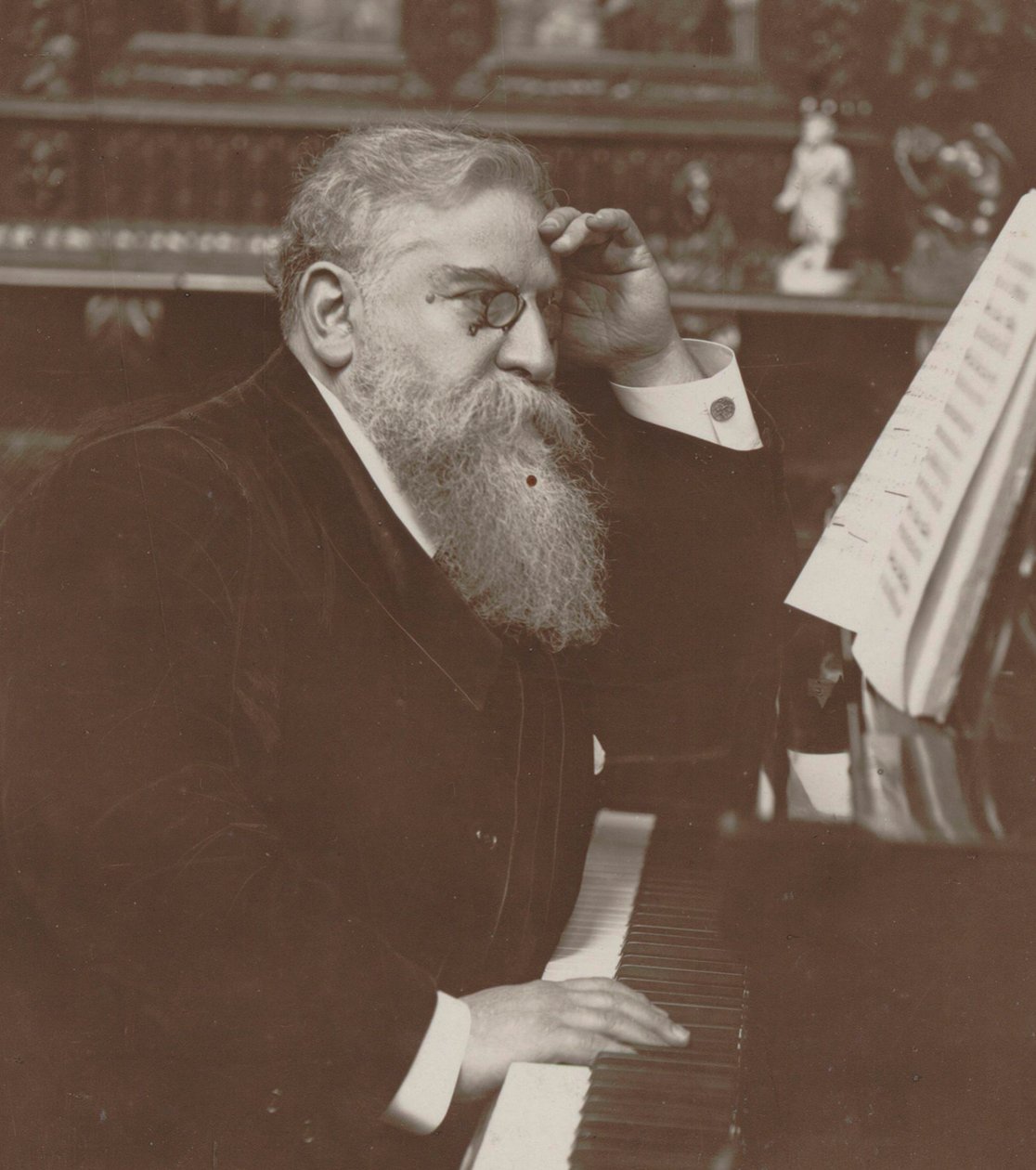 Retrato del compositor Raoul Pugno 1852-1914, c. 1910 de Henri Manuel
