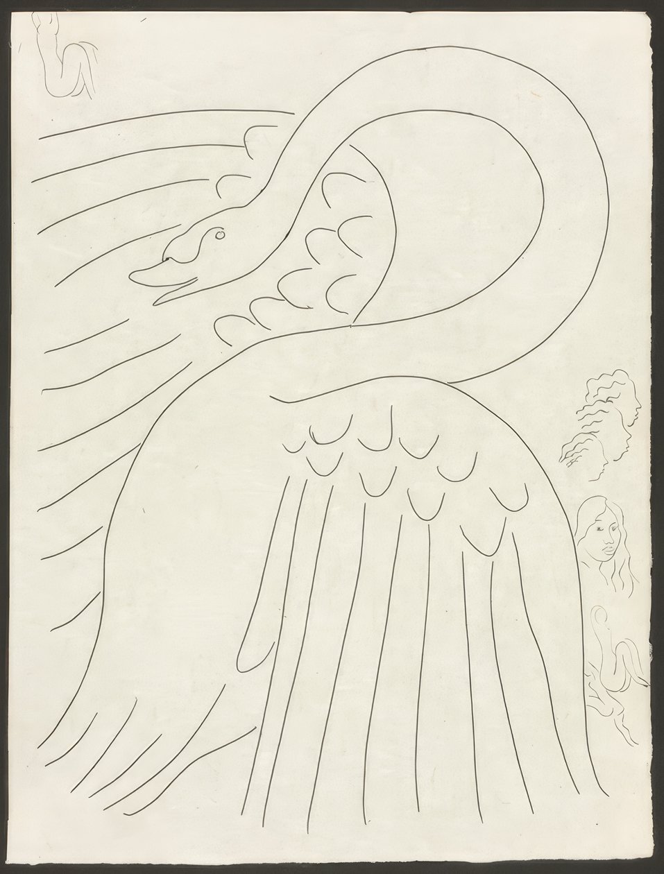 Algunos Sonetos: Frontispicio, lámina 24 de Poesies de Mallarmé de Henri Matisse