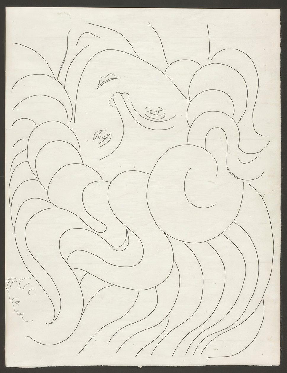 Algunos Sonetos: "Con sus uñas puras...", lámina 25 de Poesies de Mallarmé de Henri Matisse