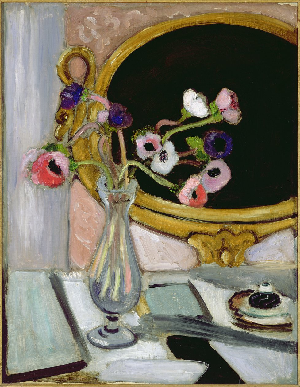 Anémona y espejo de Henri Matisse