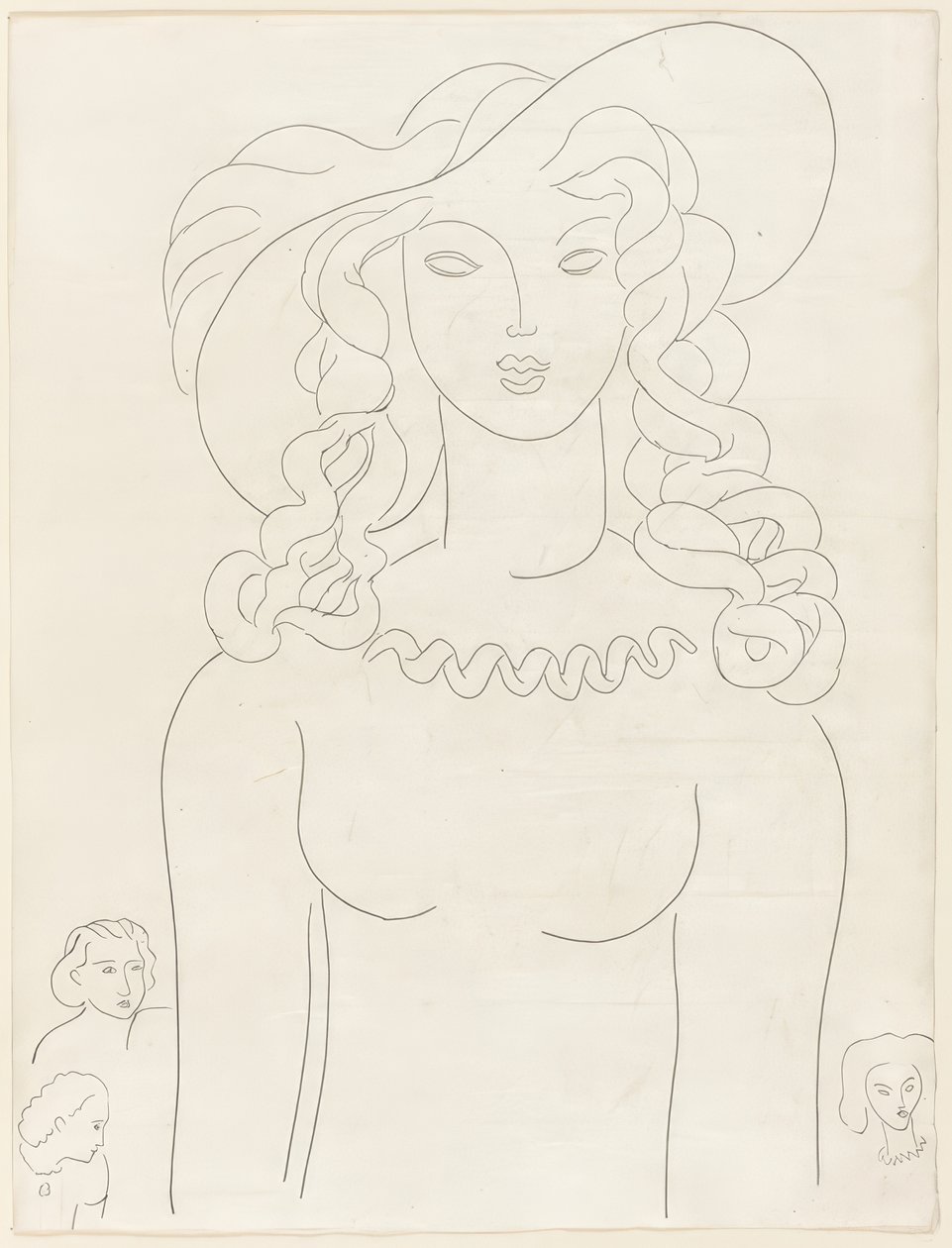 Aparición, lámina tres de Poesies de Mallarmé de Henri Matisse
