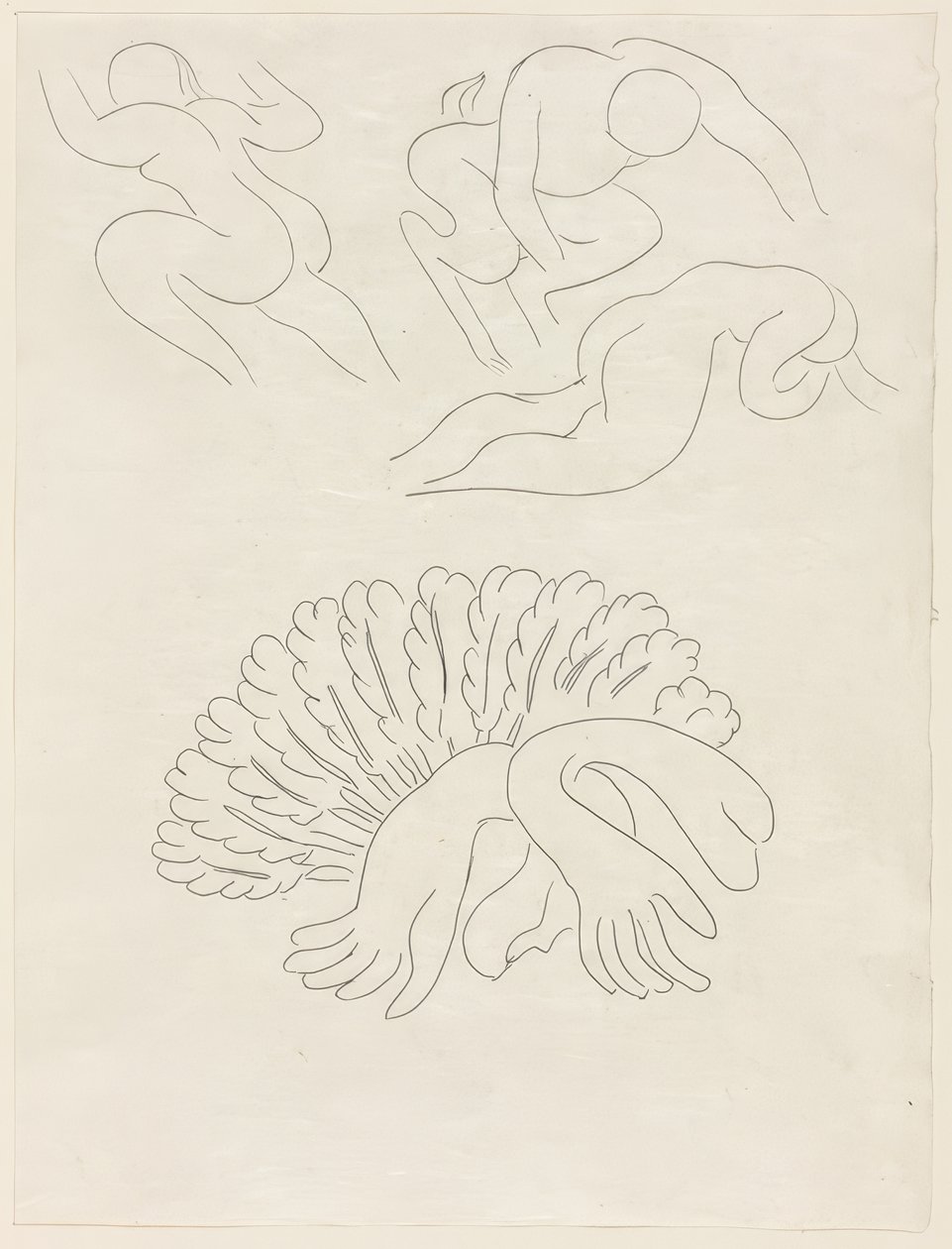 Autre Eventail, de Mademoiselle Mallarmé, lámina 21 de Poesies de Mallarmé de Henri Matisse