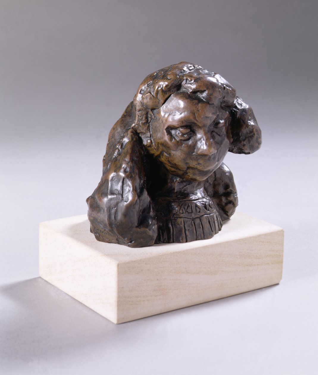 Busto de Fillette (Margarita), c.1905-06 (bronce patinado marrón) de Henri Matisse