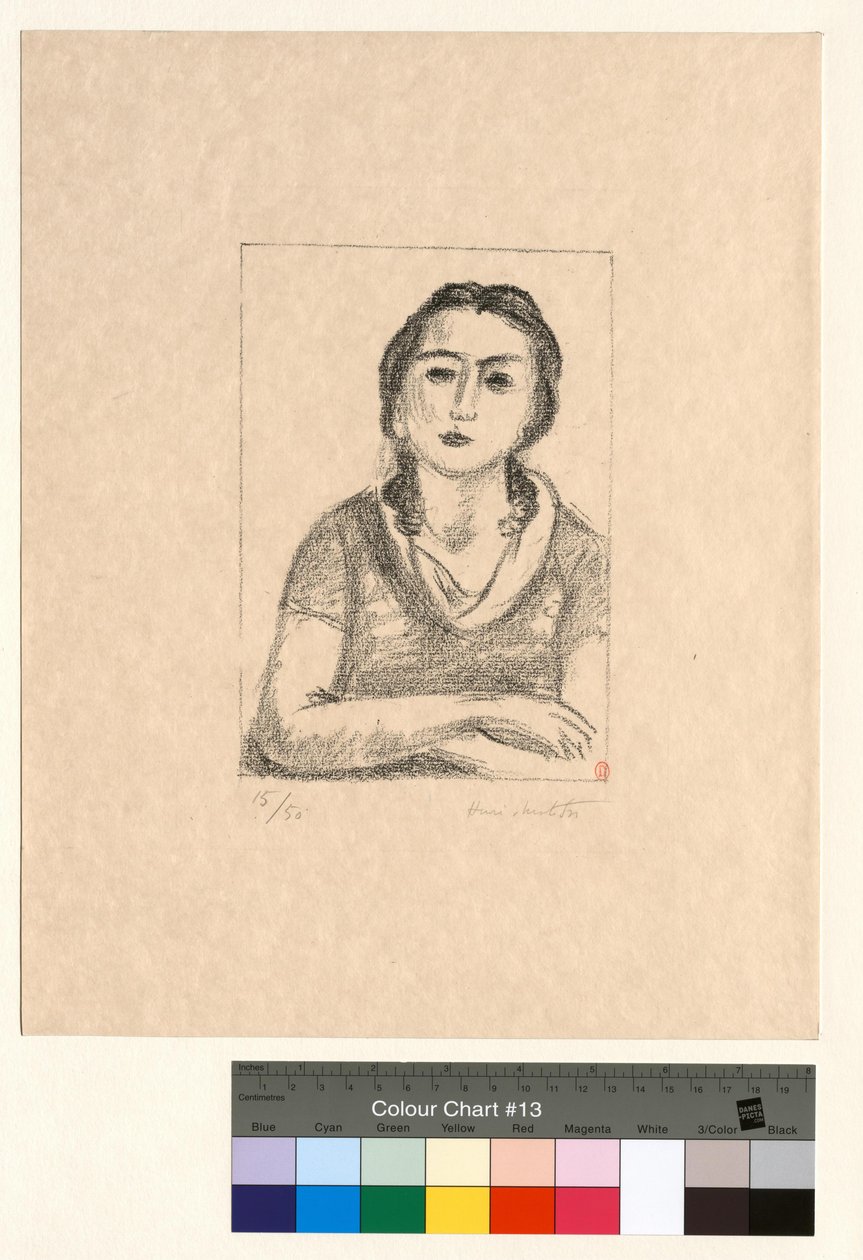 Busto de una joven, con los brazos cruzados de Henri Matisse