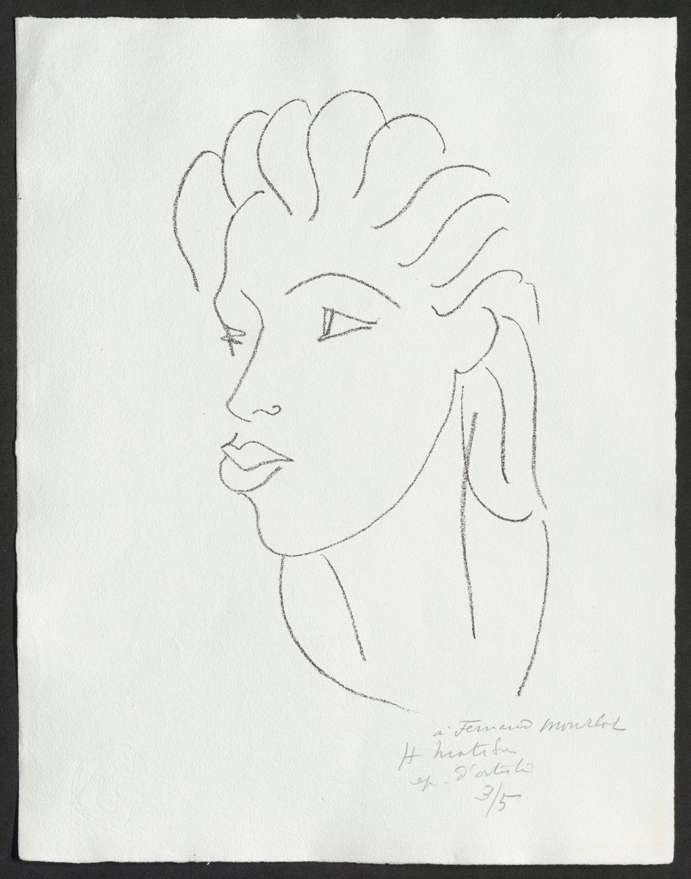 China de cabello rayado de Henri Matisse