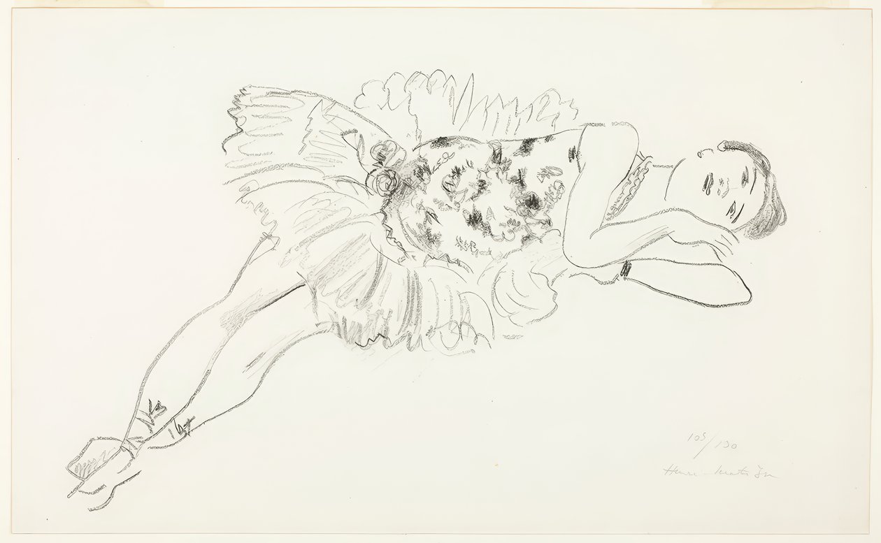 Bailarina reclinada, de Ten Dancers de Henri Matisse