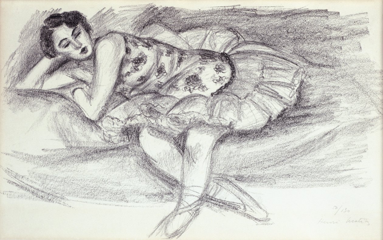 Bailarina en el sofá de Ten Dancers de Henri Matisse