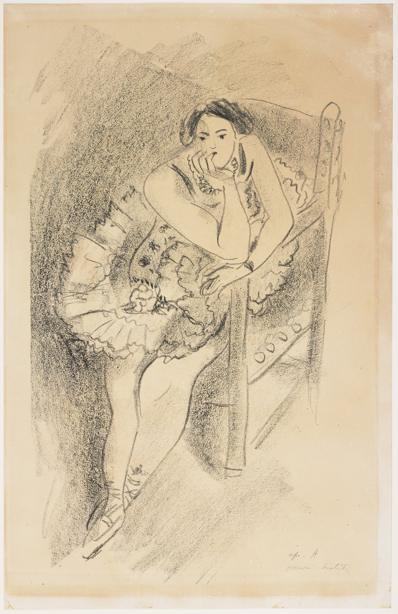 Bailarina en silla de madera de Henri Matisse