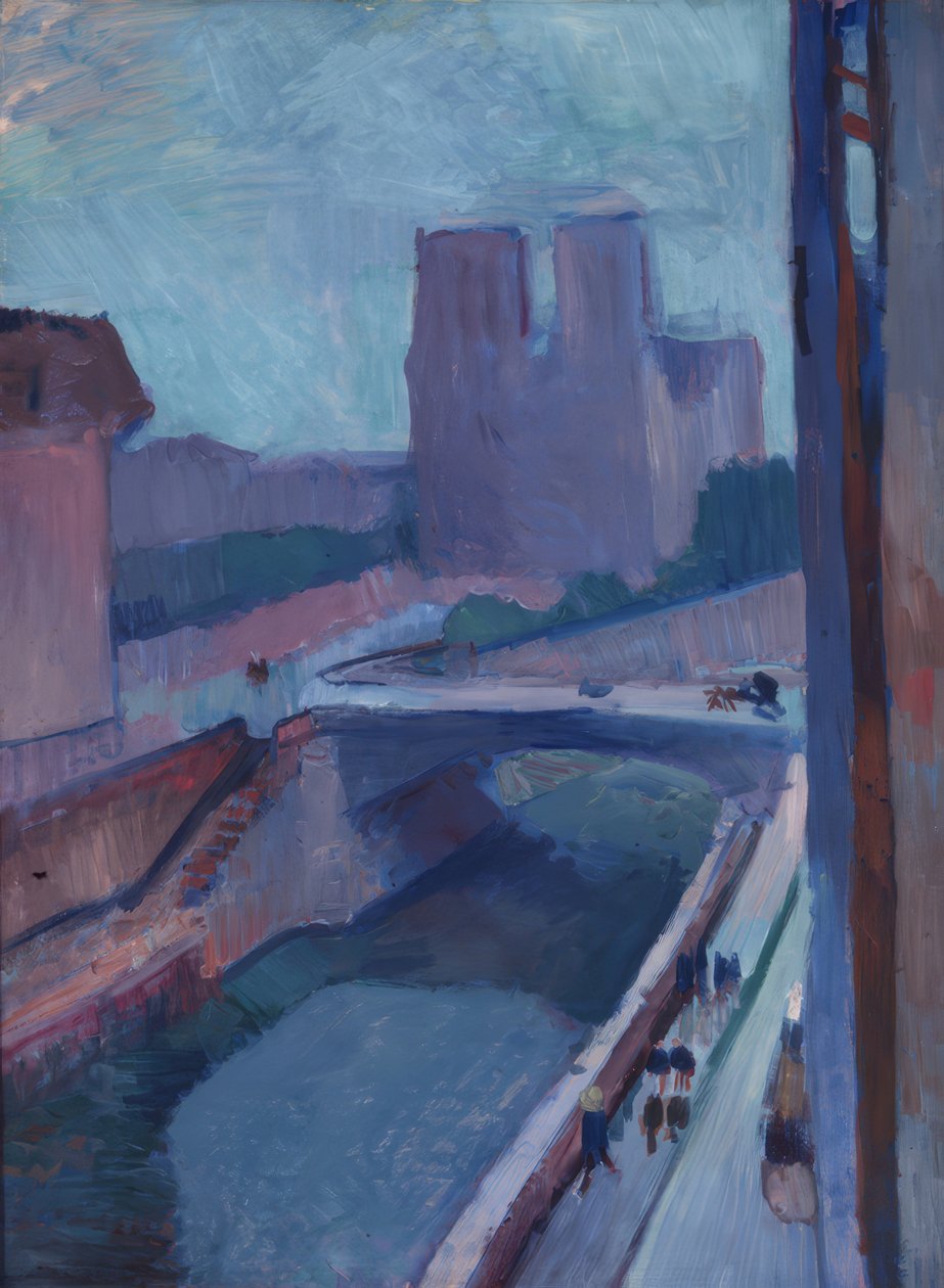 Catedral de Notre-Dame de París al atardecer de Henri Matisse