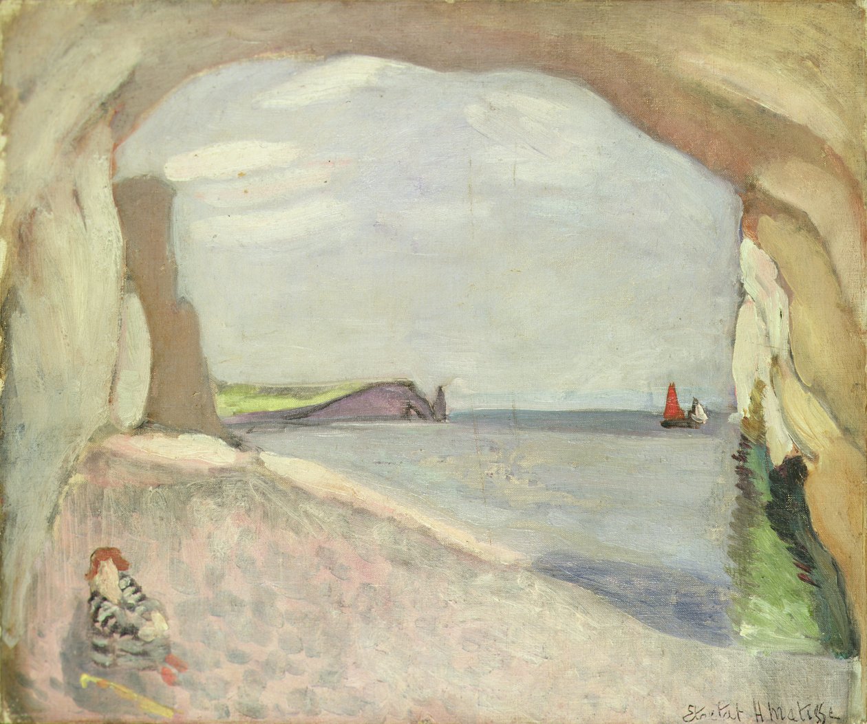Etretat, la vela roja (pintura) de Henri Matisse