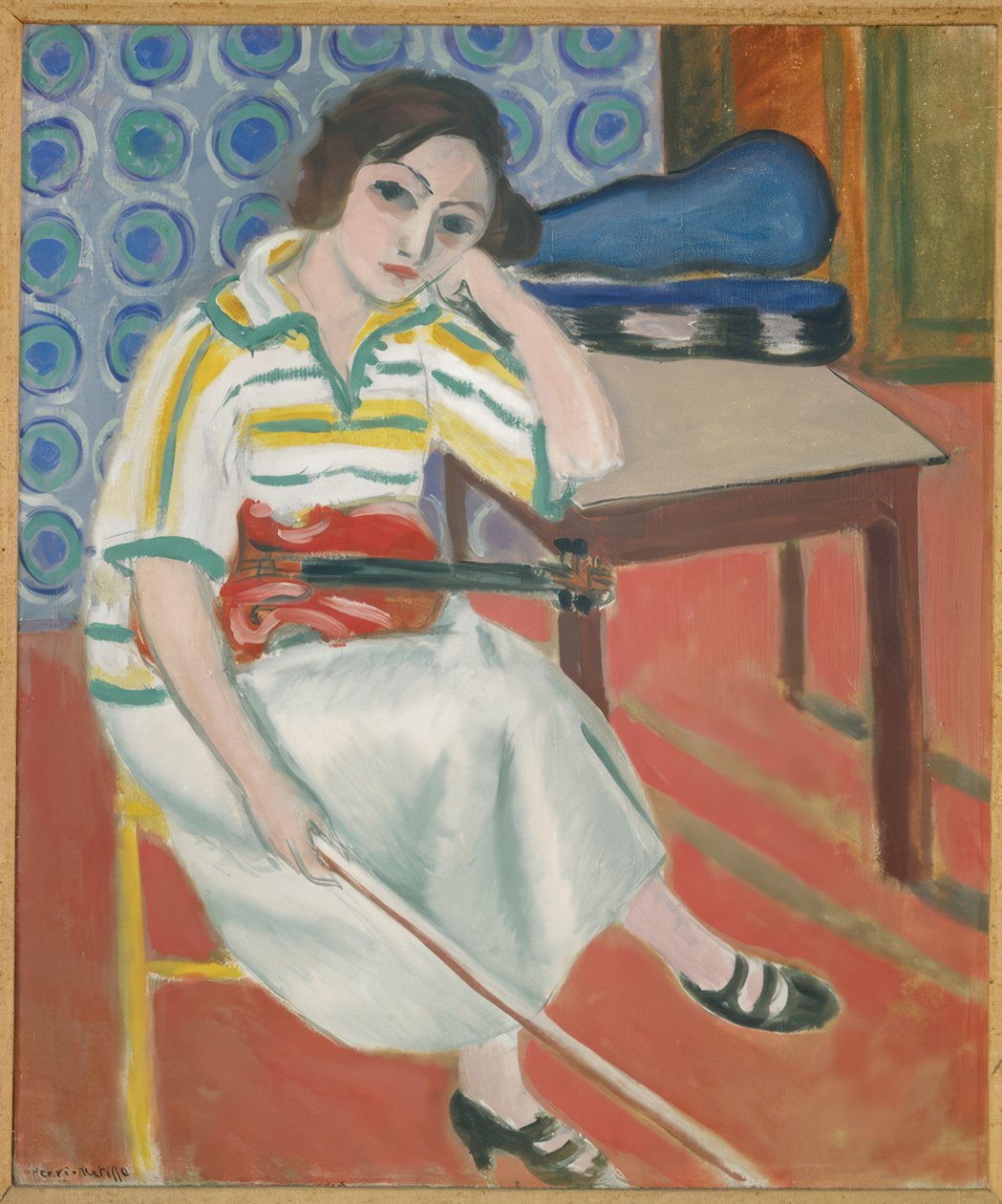 Mujer con violín de Henri Matisse