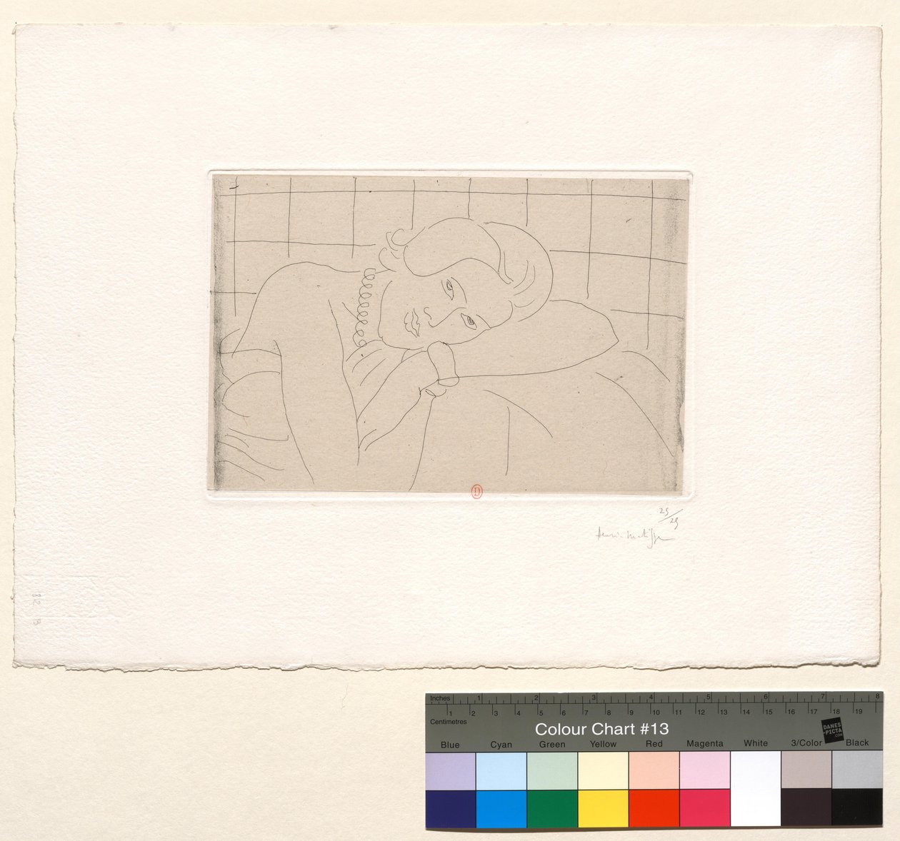 Figura con la cabeza apoyada en el brazo izquierdo de Henri Matisse