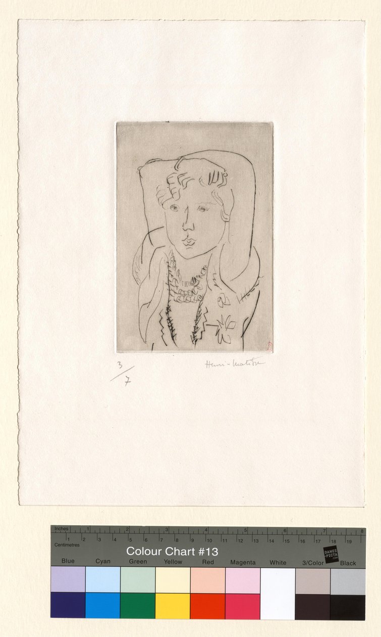 Niña, con los brazos sobre la cabeza de Henri Matisse