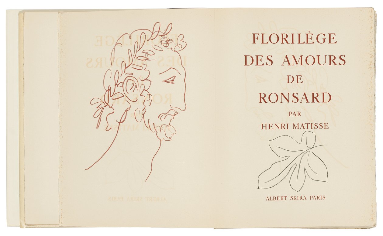 Una selección de los Amours de Ronsard de Henri Matisse