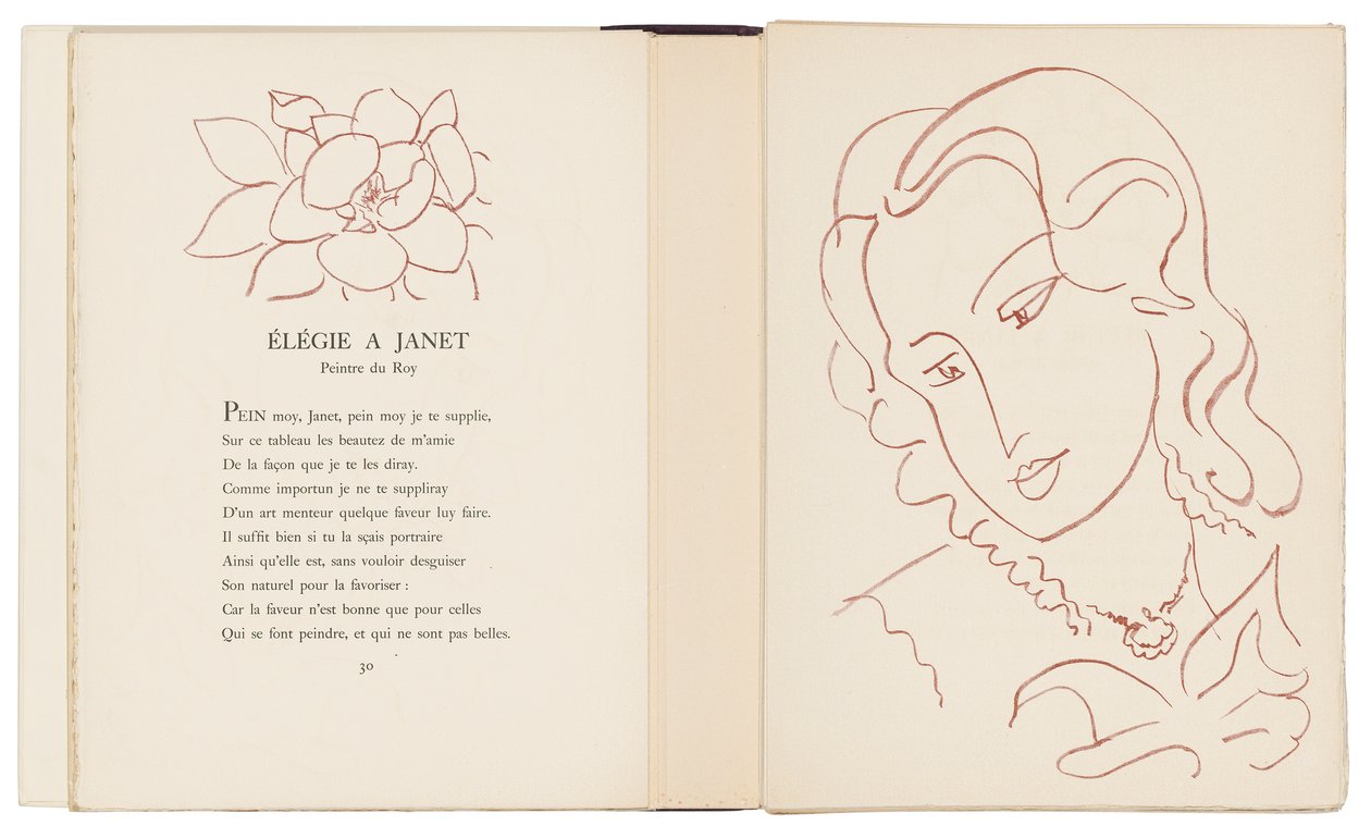 Una selección de los Amours de Ronsard de Henri Matisse